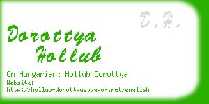 dorottya hollub business card